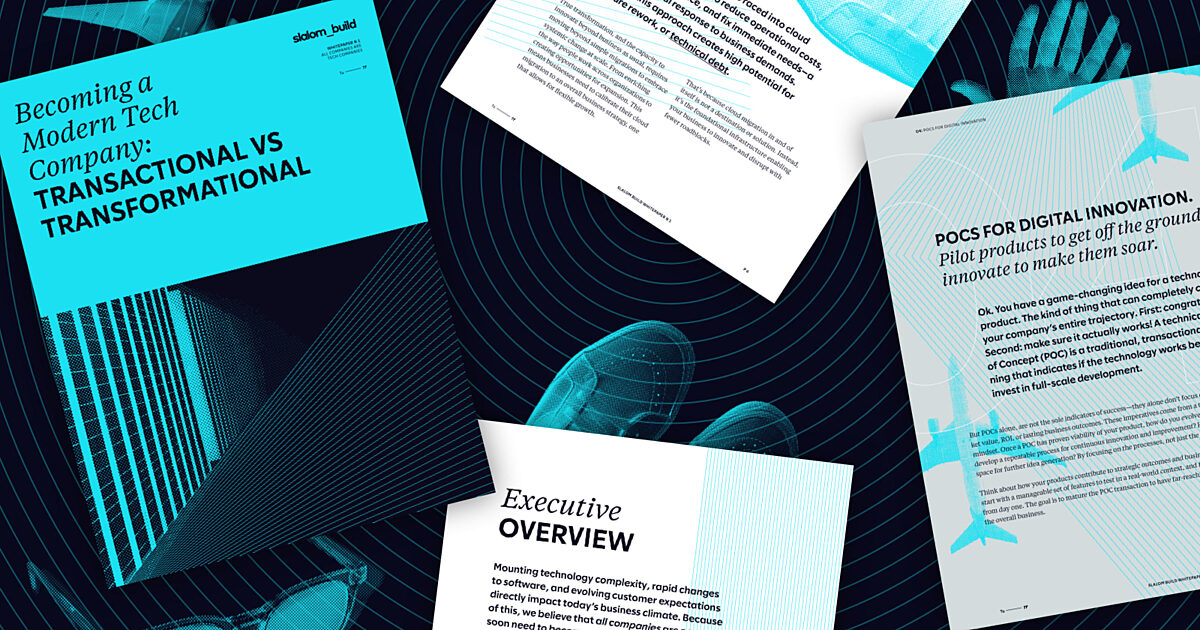 Slalom Build Slalom Build Taking you from Transactional to…