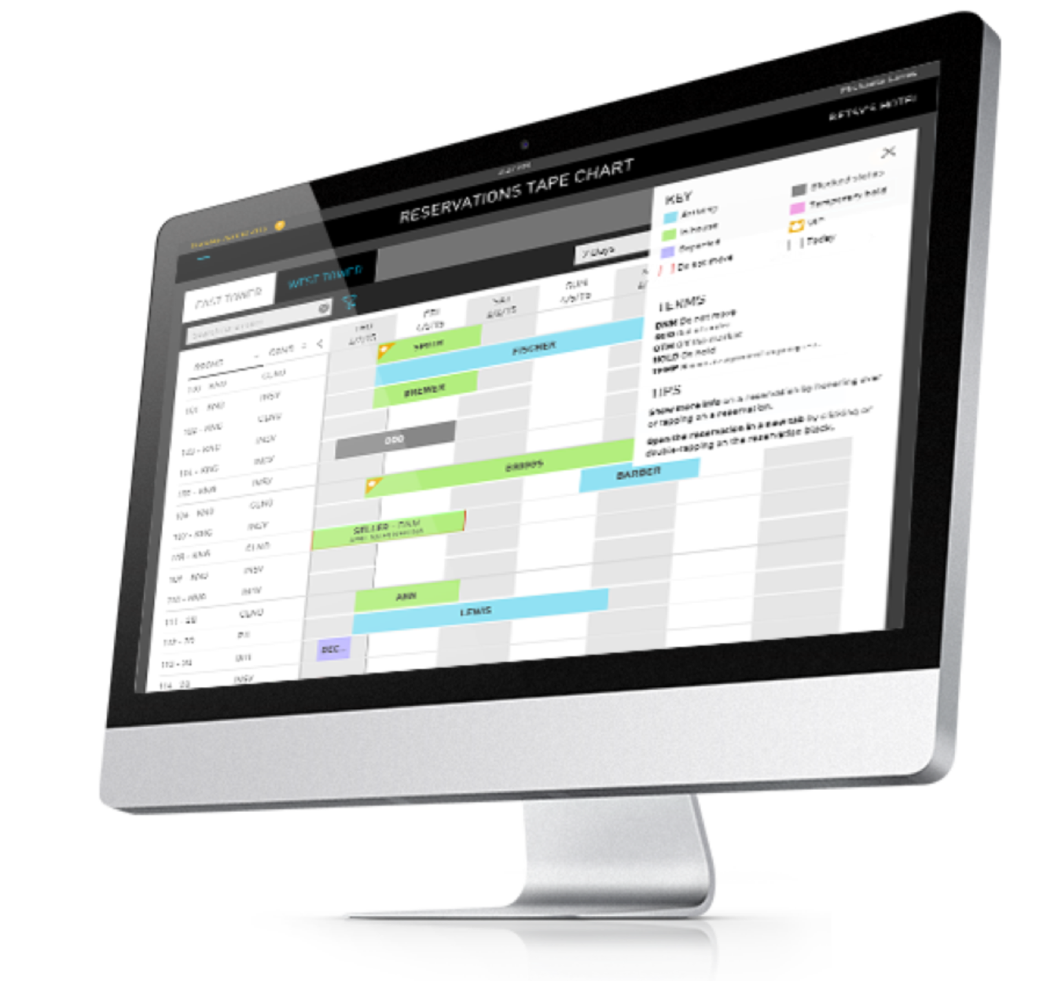 Agilysys app loaded on desktop screen.