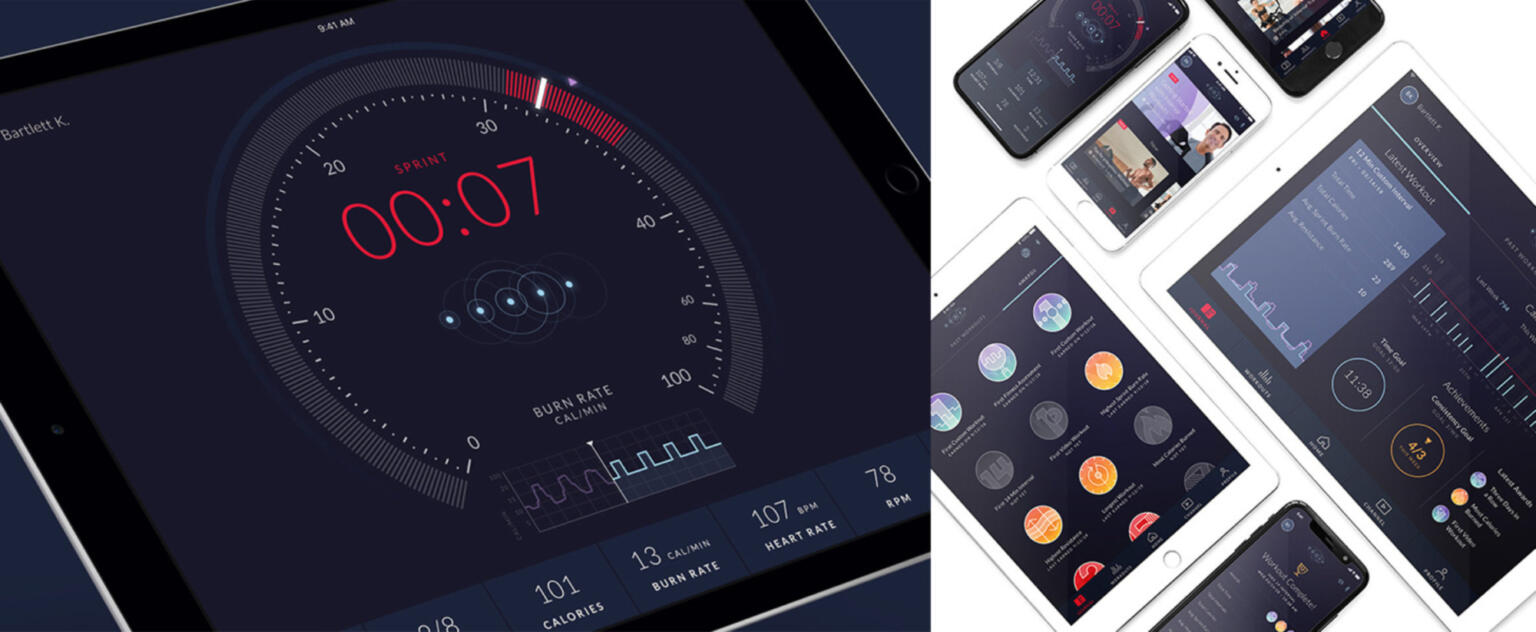photo montage featuring Nautilus Max UI and various tablet screens.